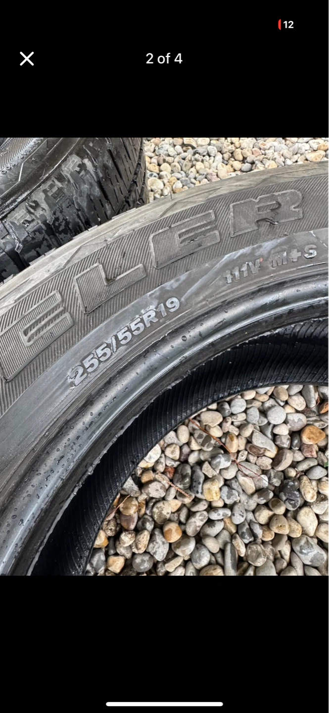 Bridgestone Dueler 255/55R19 Tires (Set of 2) - photo 3