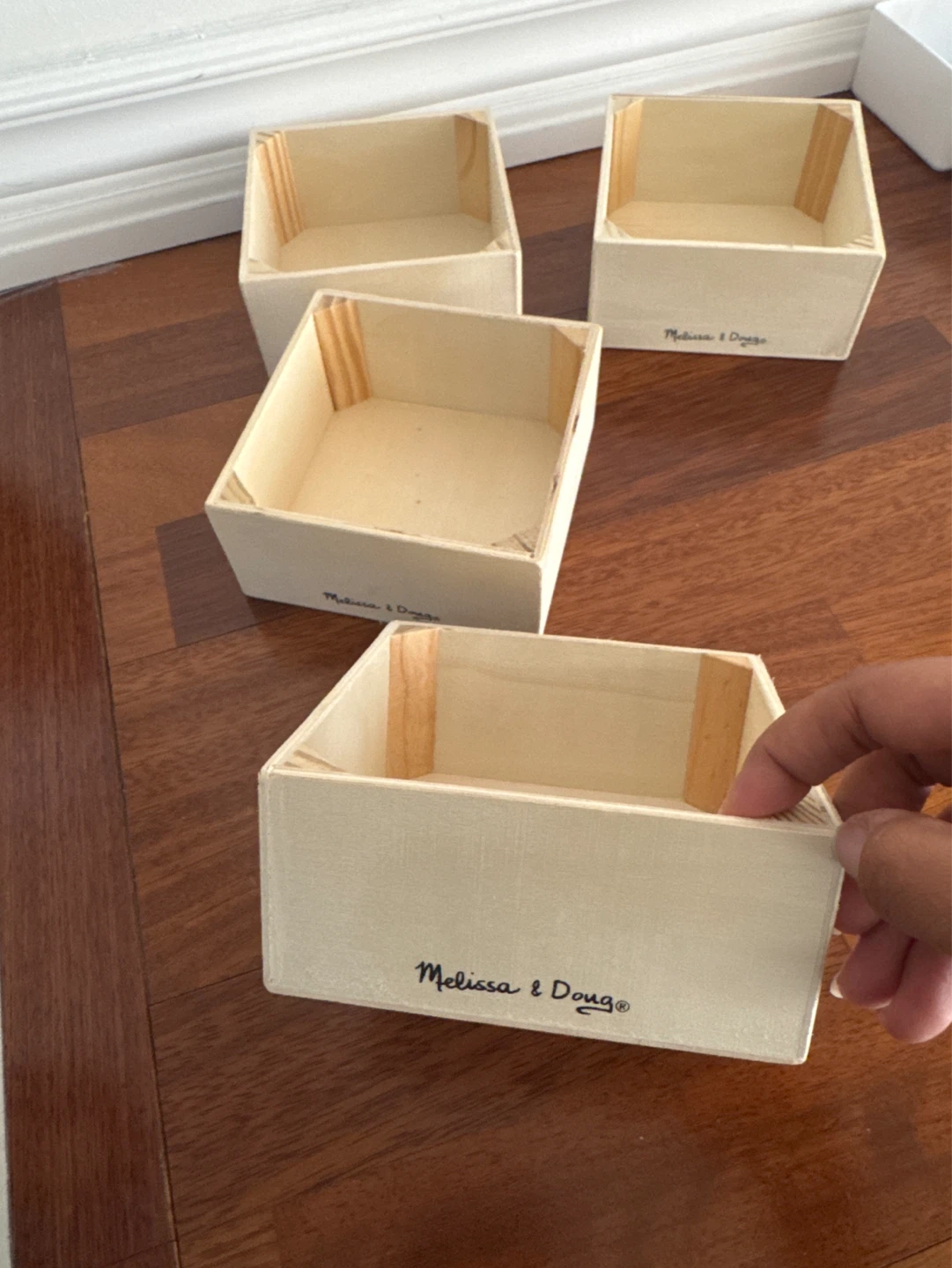 Melissa & Doug Wooden Storage Boxes (Set of 4) - photo 2