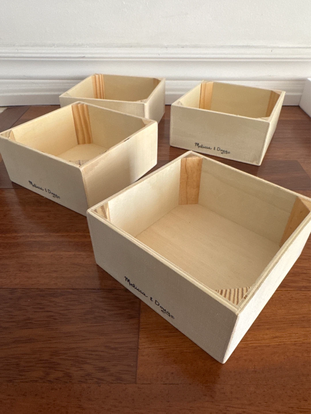Melissa & Doug Wooden Storage Boxes (Set of 4) - photo 4