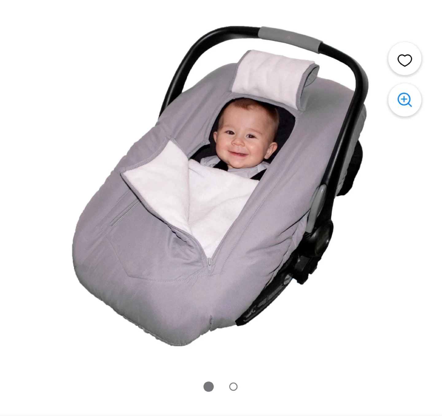 JJ Cole Bundleme Car Seat Cover - Black - photo 4