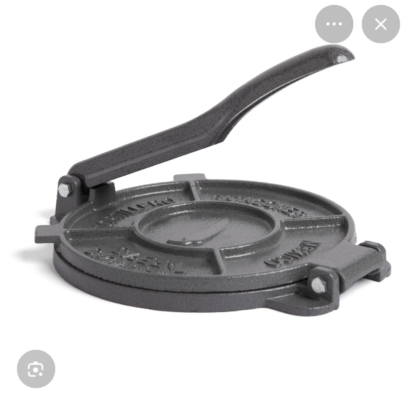 Alpha living Cast Iron Tortilla Press - Empanadas, Patacones - photo 2