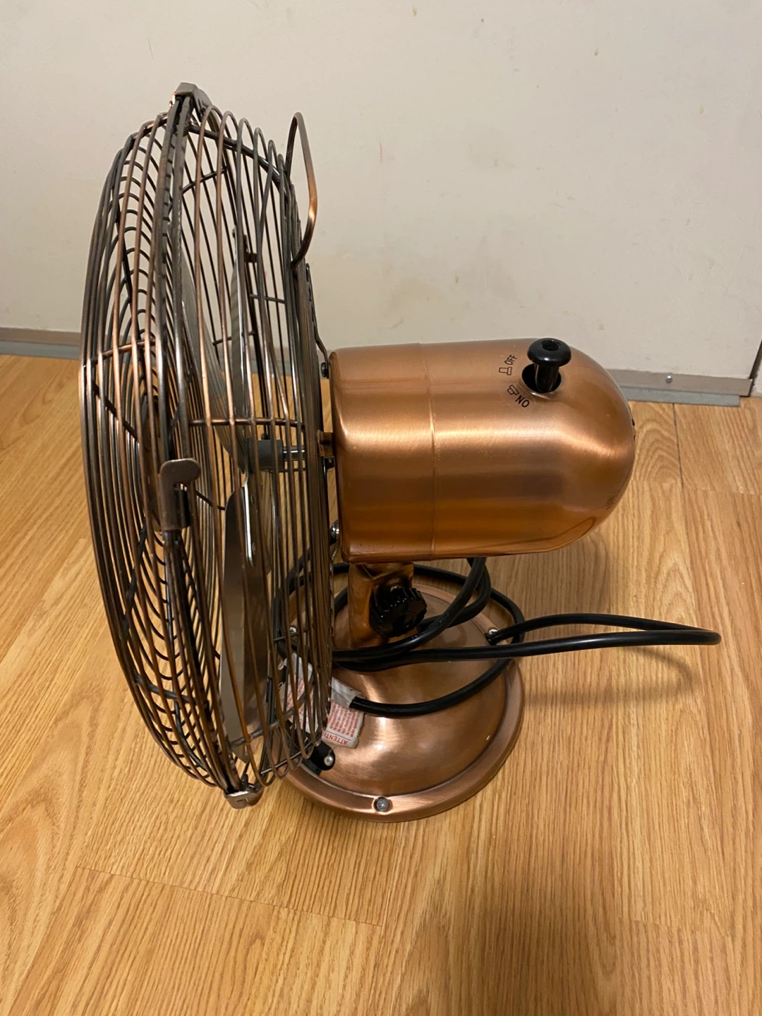 Vintage Style Copper Desk Fan - photo 3