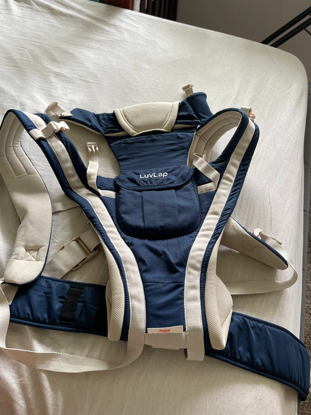 LuvLap Elegant Baby Carrier - Navy Blue