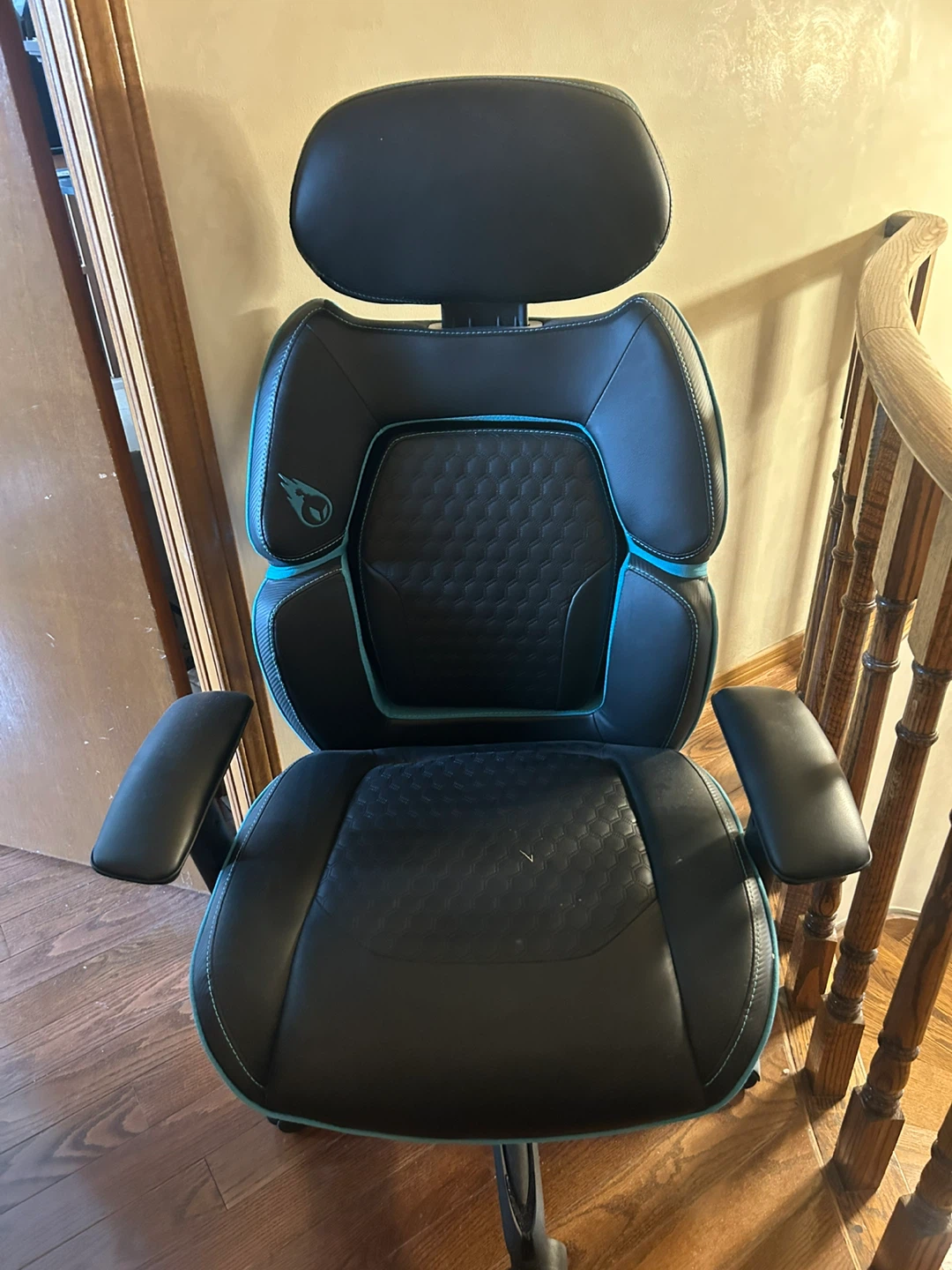 Ergonomic Gaming Chair - Black with Blue Accents