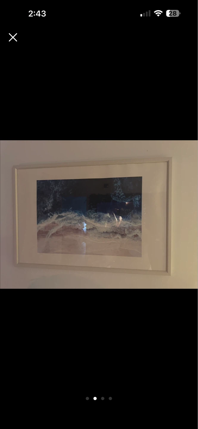 Society6 Blue Sea II Recessed Framed Print - 24" x 36" - photo 2