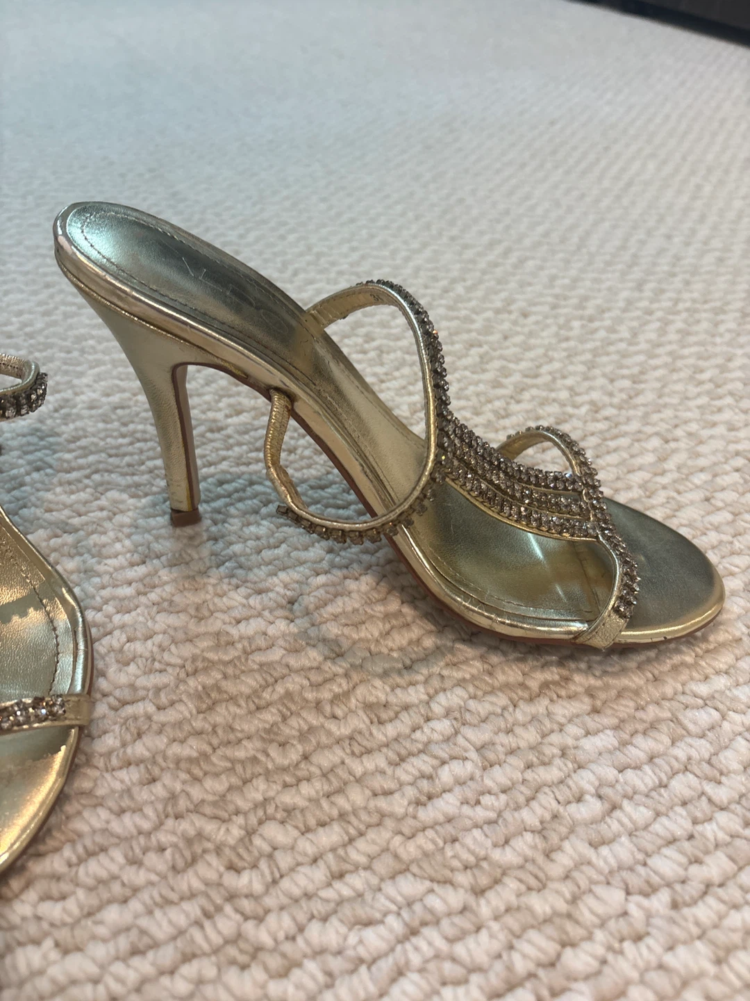ALDO Women's Gold Embellished High Heel Sandals - photo 2