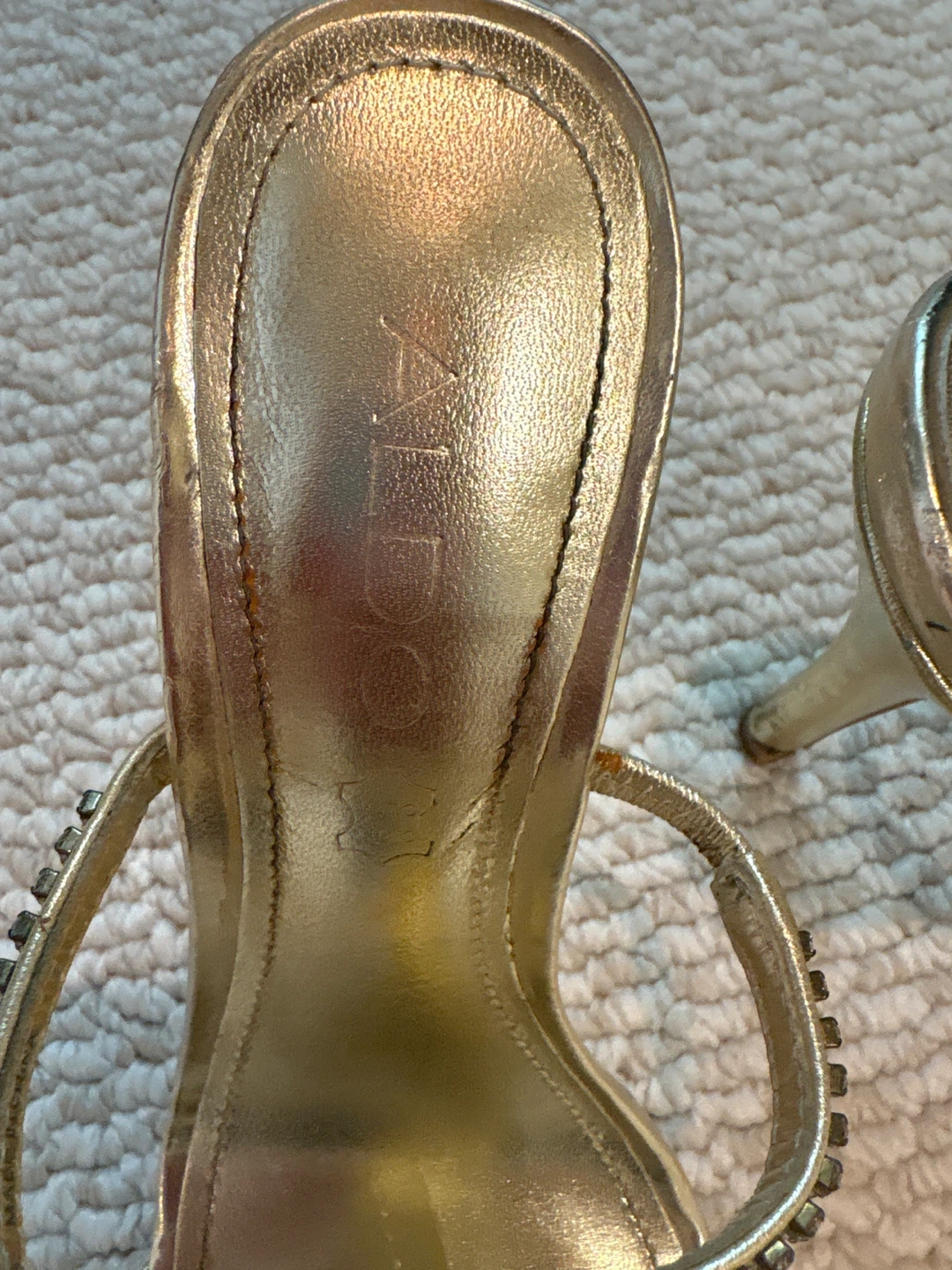 ALDO Women's Gold Embellished High Heel Sandals - photo 3
