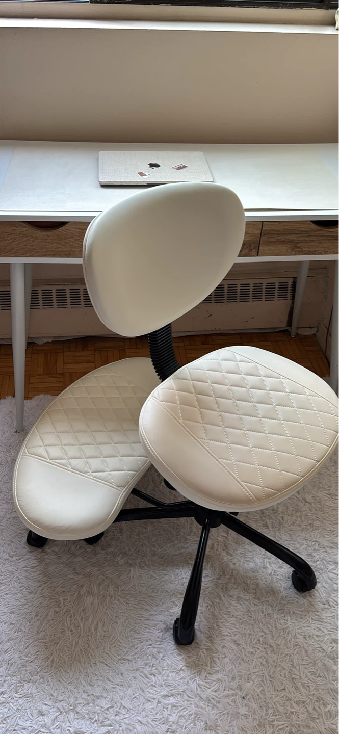 White Ergonomic Kneeling Chair
