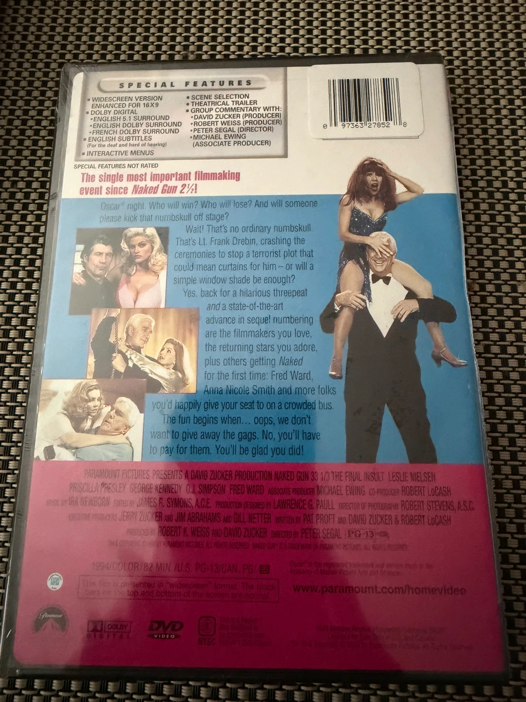 Naked Gun 33 1/3 sealed DVD - photo 2