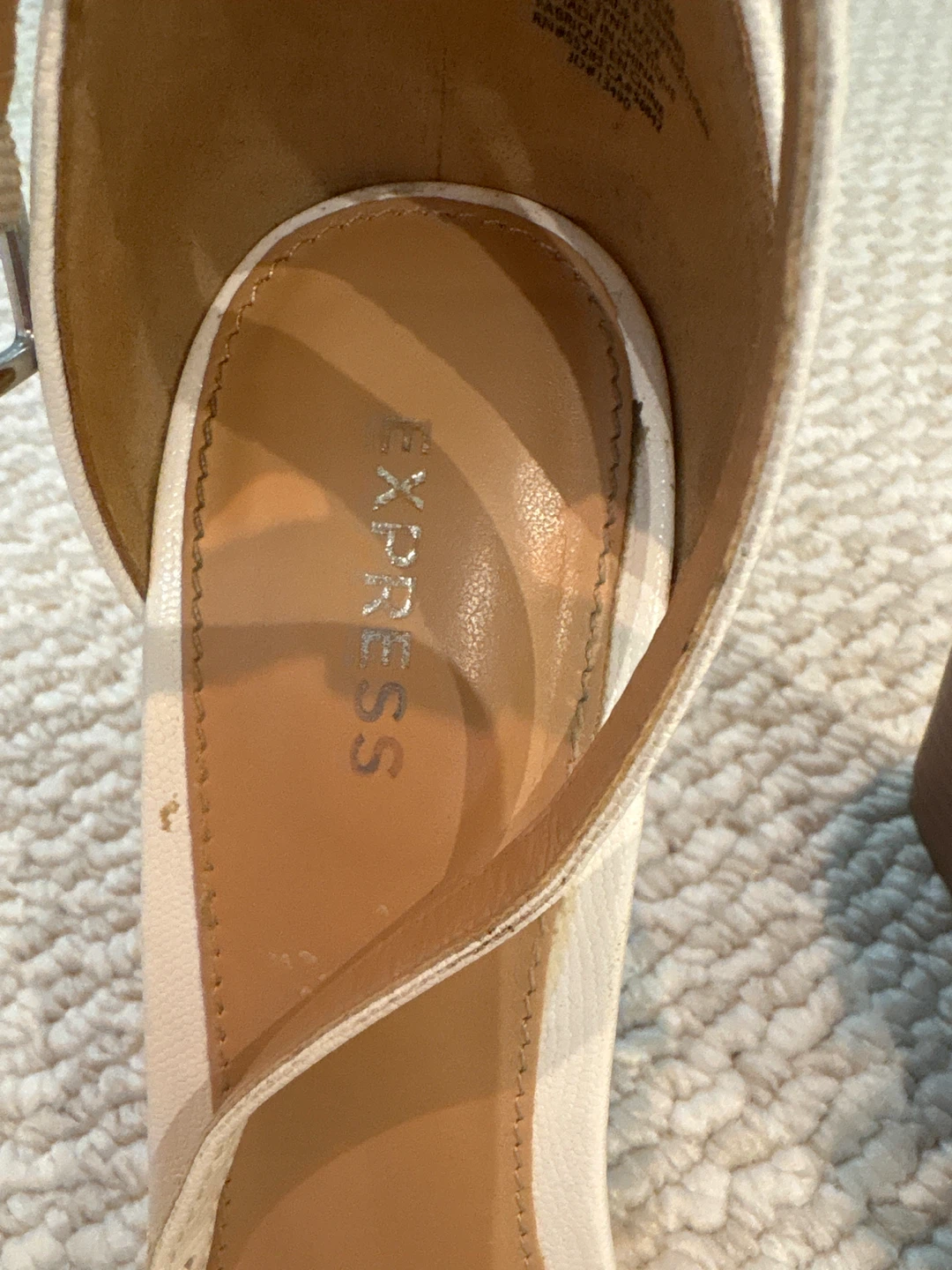 Express White Wedge Sandals - photo 2
