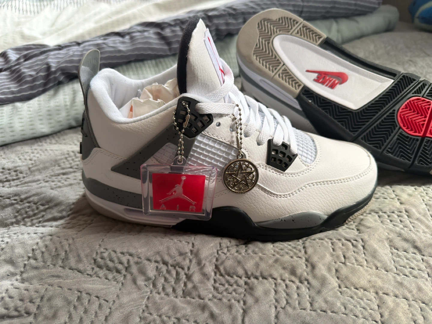 Air Jordan 4 Retro 'White Cement' Men's Shoes
