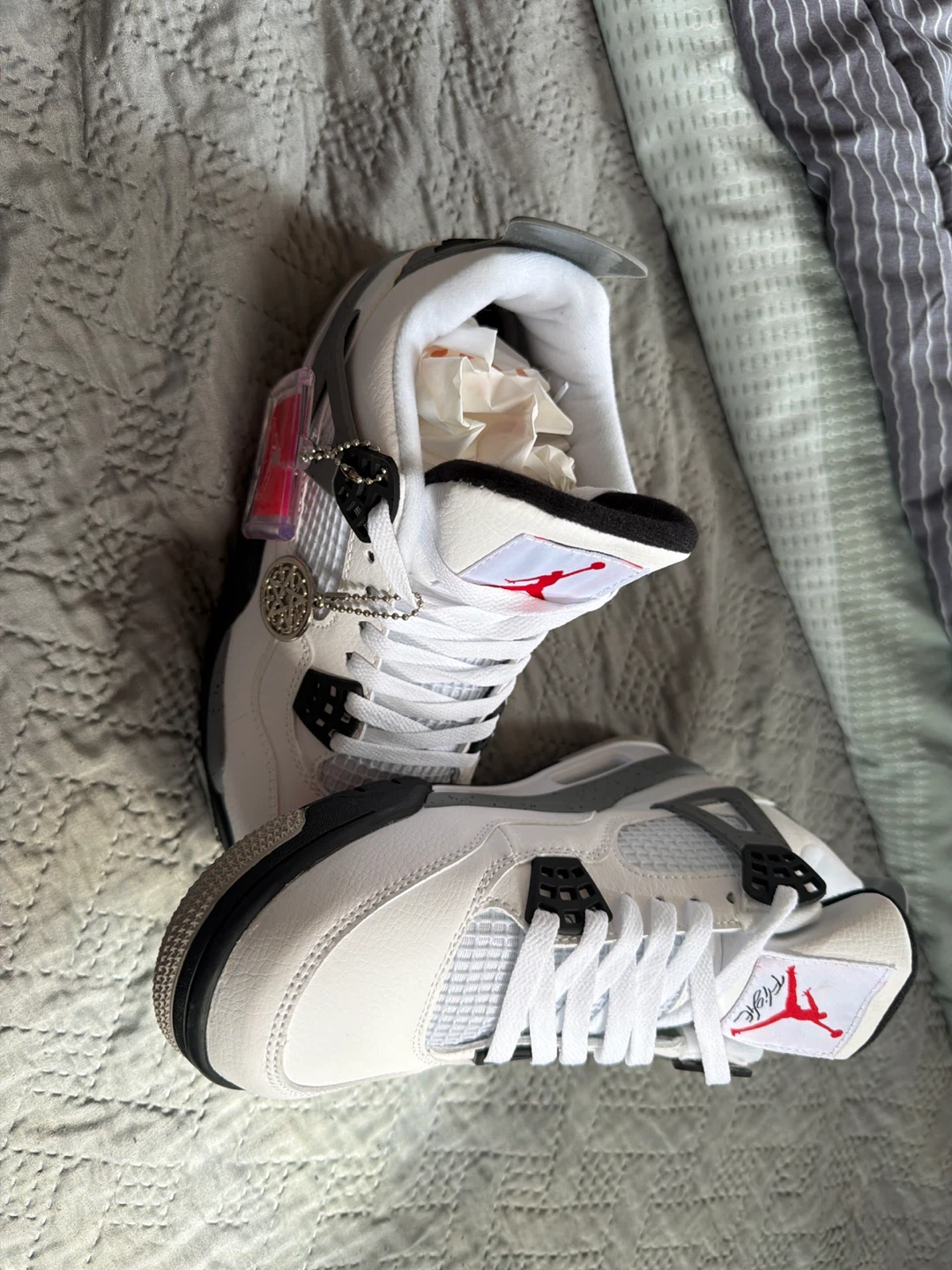 Air Jordan 4 Retro 'White Cement' Men's Shoes - photo 3