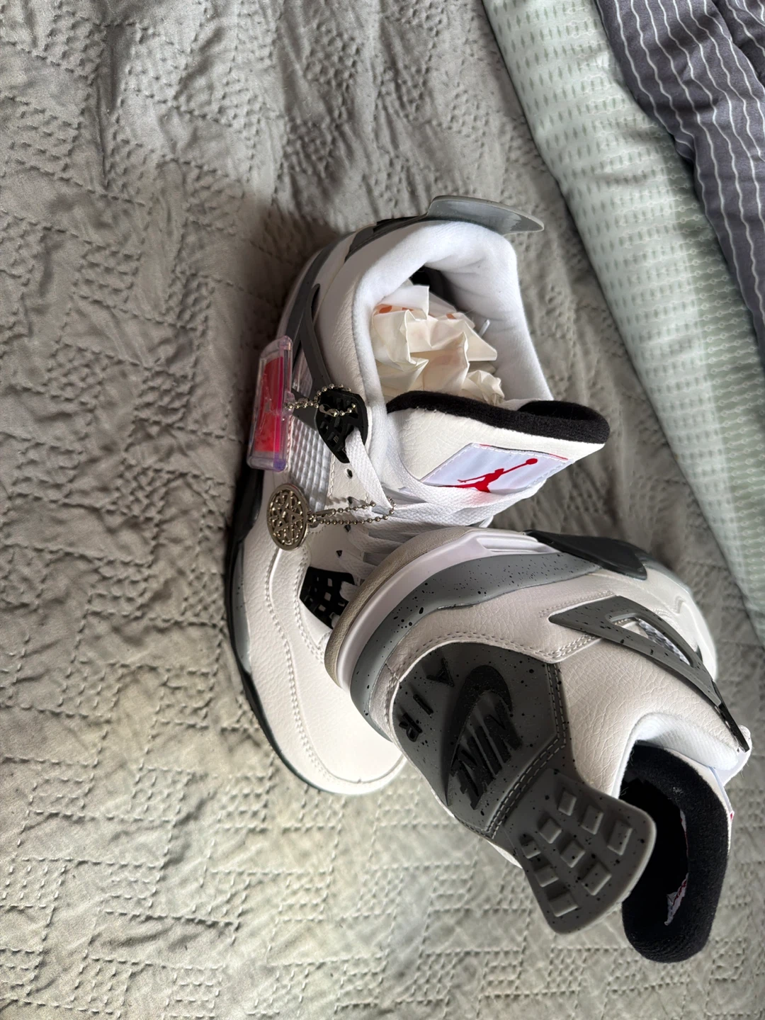 Air Jordan 4 Retro 'White Cement' Men's Shoes - photo 2