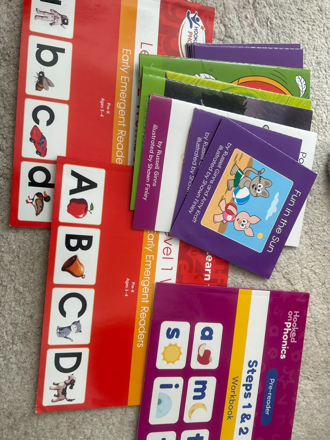 Hooked on Phonics Early Emergent Readers & Workbook Set