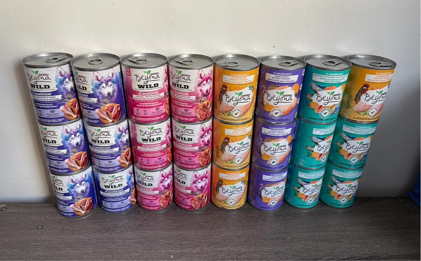 Purina Wet Dog Food Lot 24 Cans