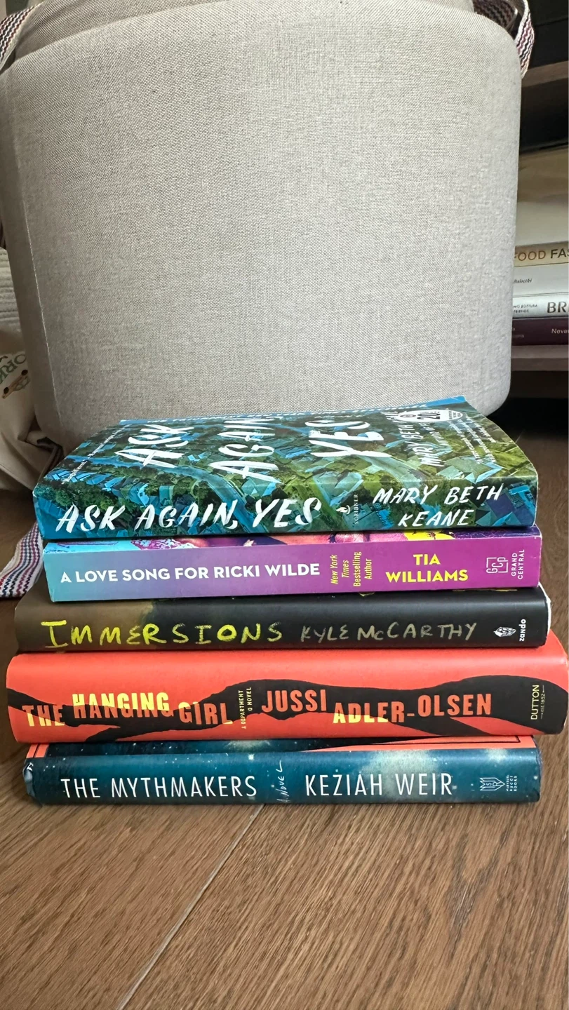 Assorted Fiction Books: Ask Again, Yes, and More