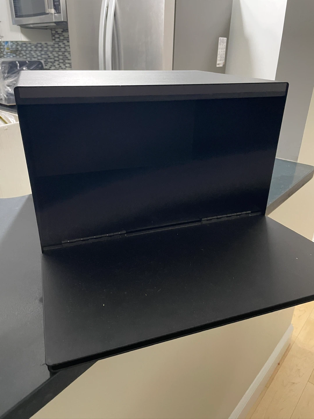 Yamazaki Home Black Steel Bread Box