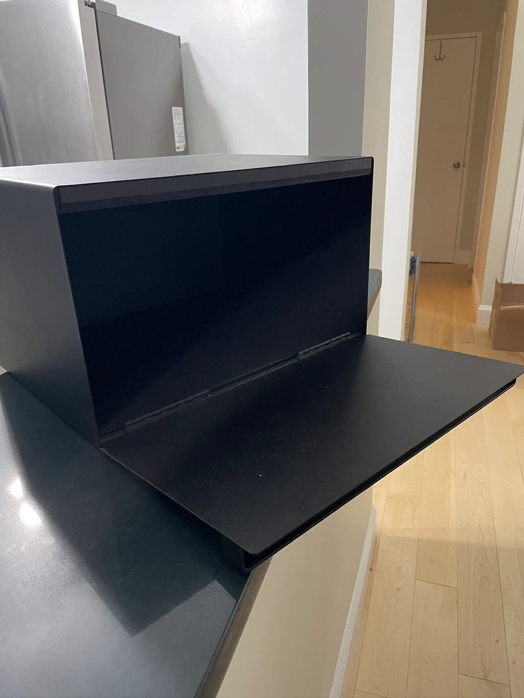 Yamazaki Home Black Steel Bread Box - photo 3