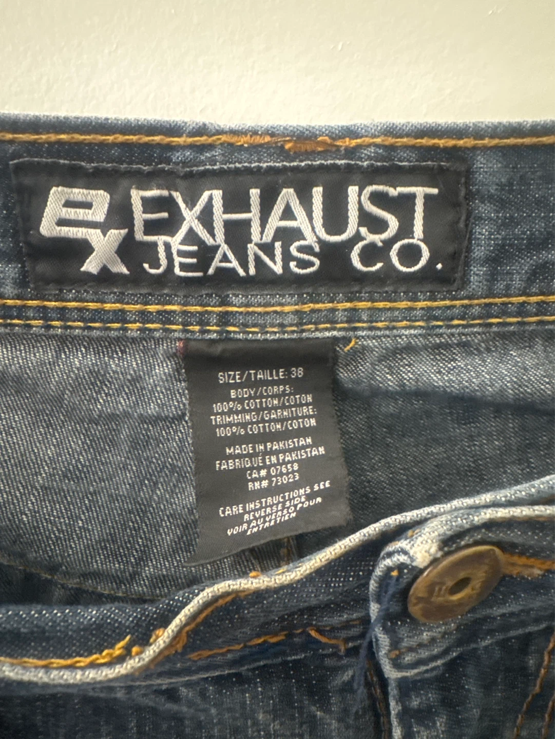 Exhaust Jeans Co. Men's Blue Denim Jeans Size 38 - photo 2