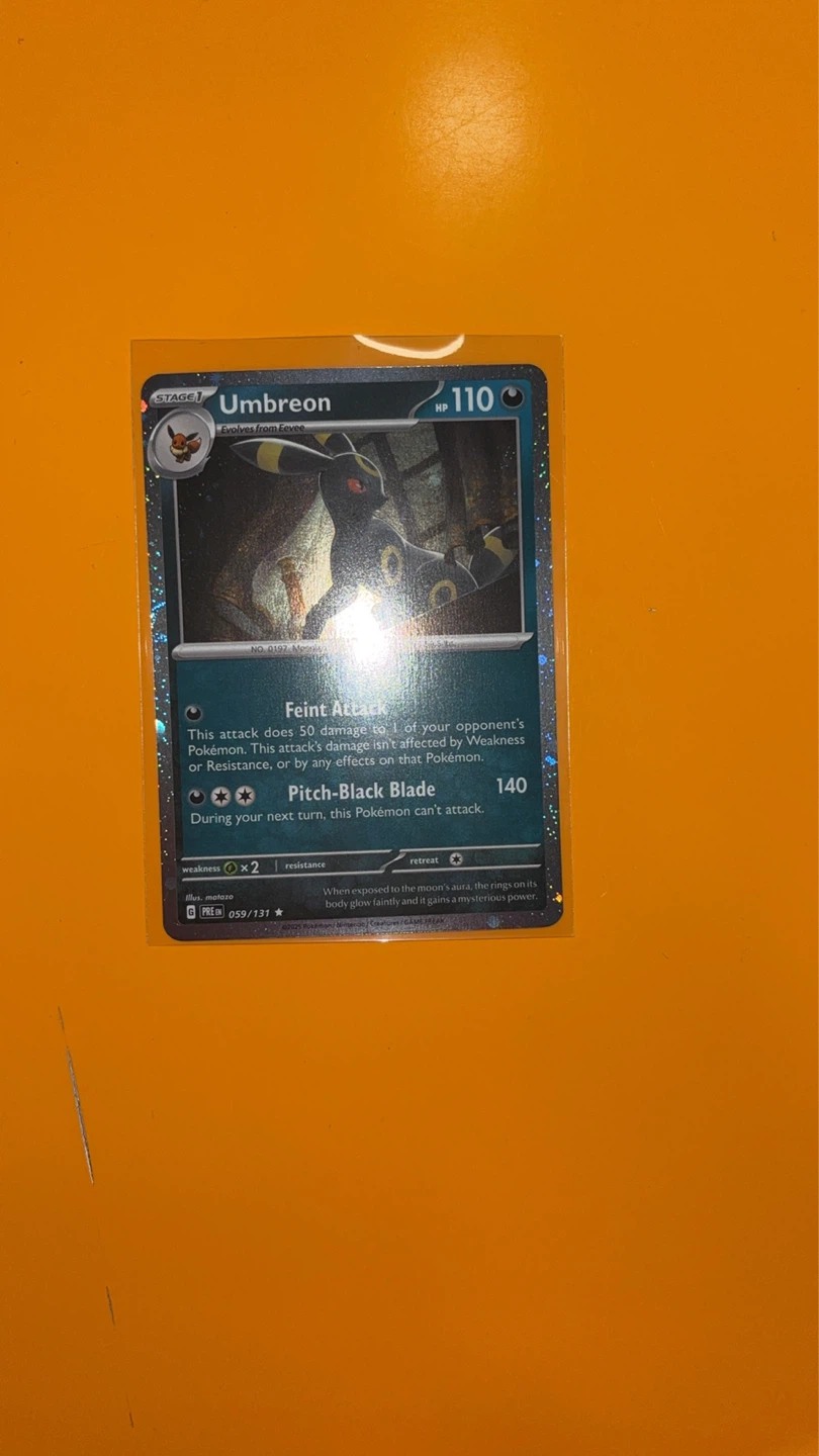 Umbreon coso holo Pokemon card