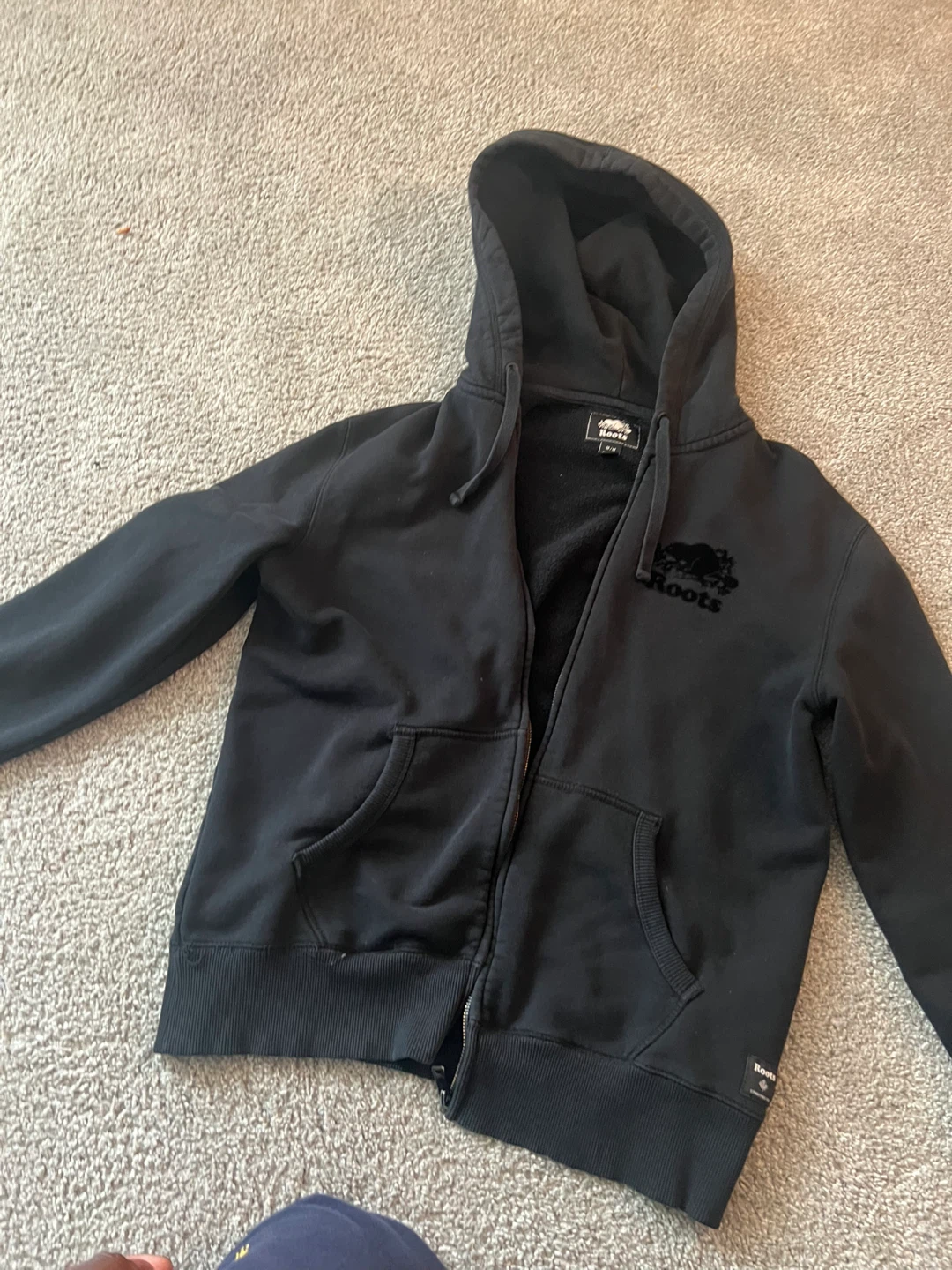 Roots Black Zip-Up Hoodie - photo 2