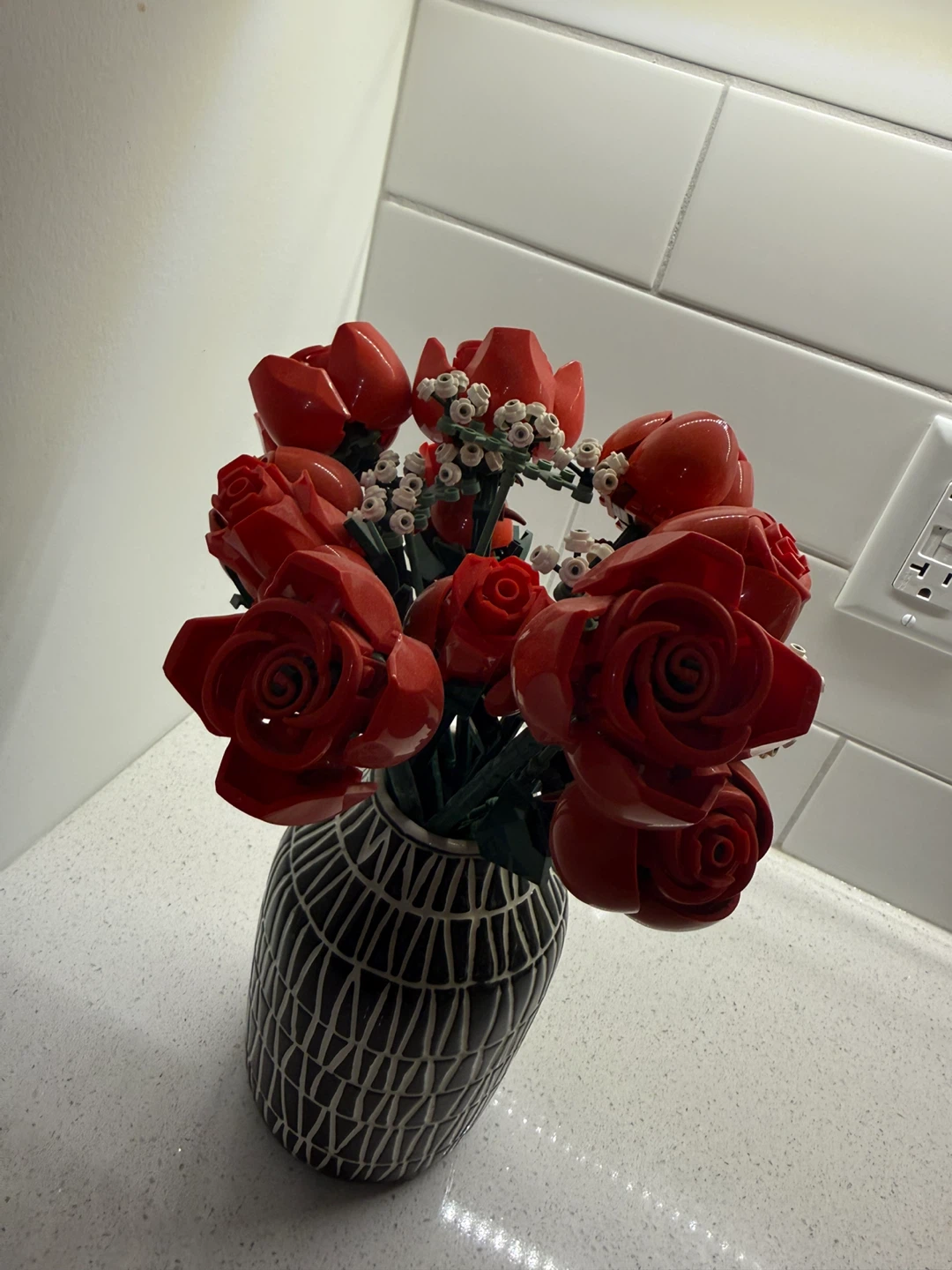 LEGO Flower Bouquet Building Set with vase - photo 5