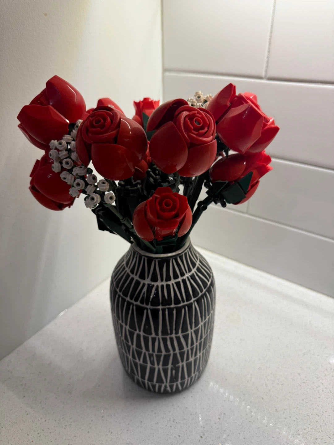 LEGO Flower Bouquet Building Set with vase
