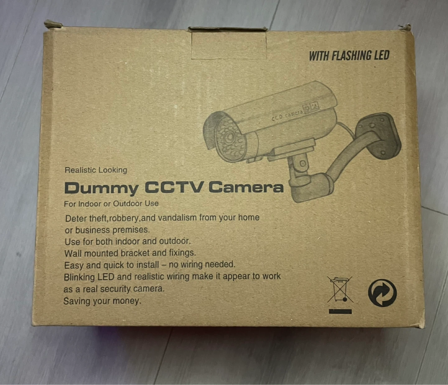 NEW Realistic Looking Fake CCTV Camera with Flashing LED - photo 2