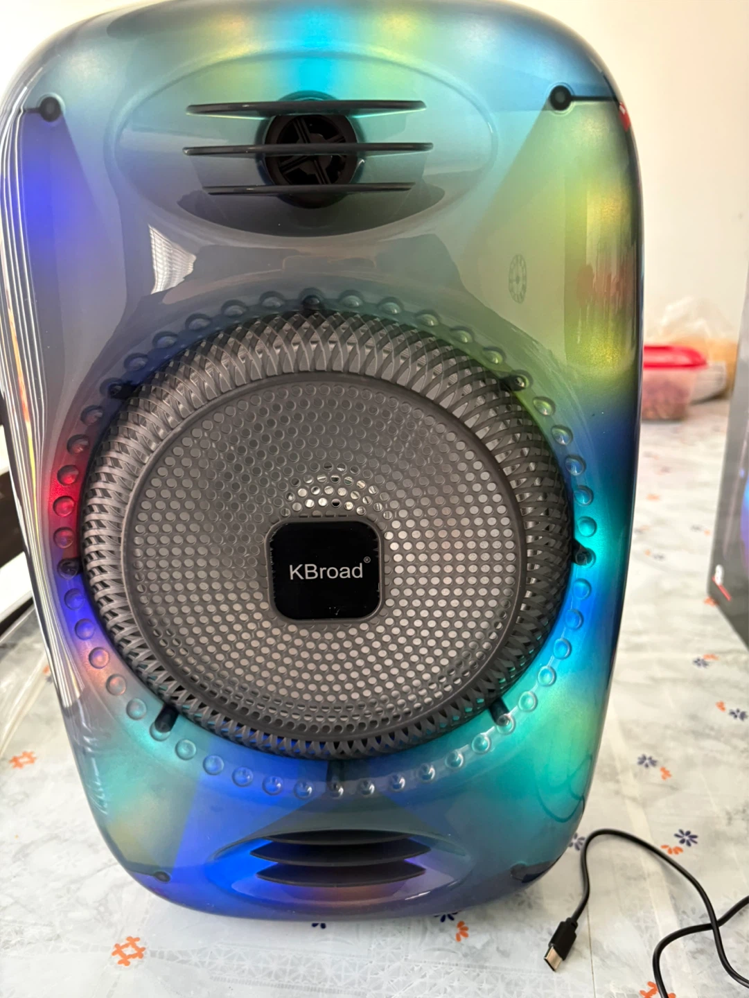 KBroad Bluetooth Karaoke Party Speaker + Wireless Mic - photo 3