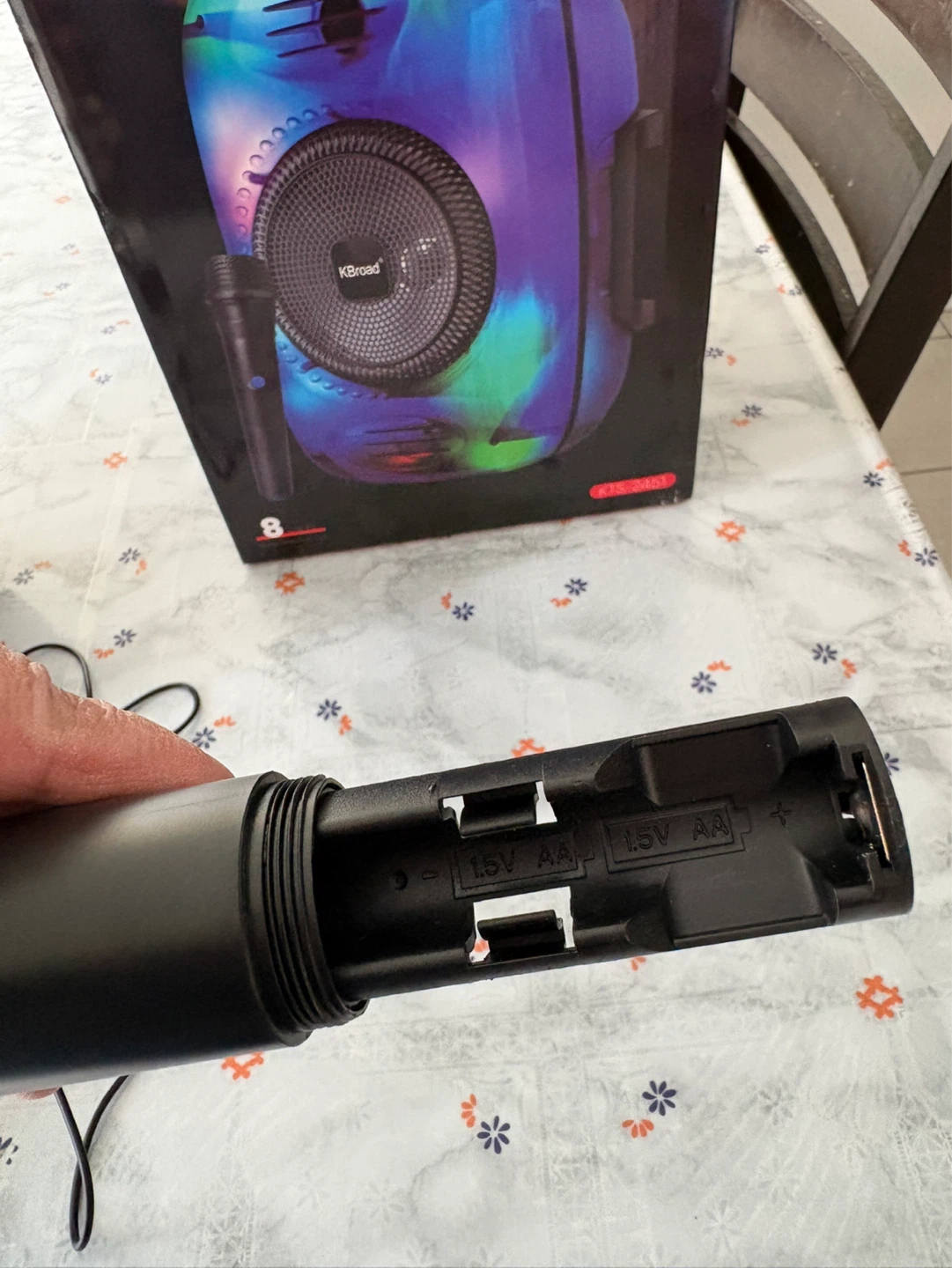 KBroad Bluetooth Karaoke Party Speaker + Wireless Mic - photo 5