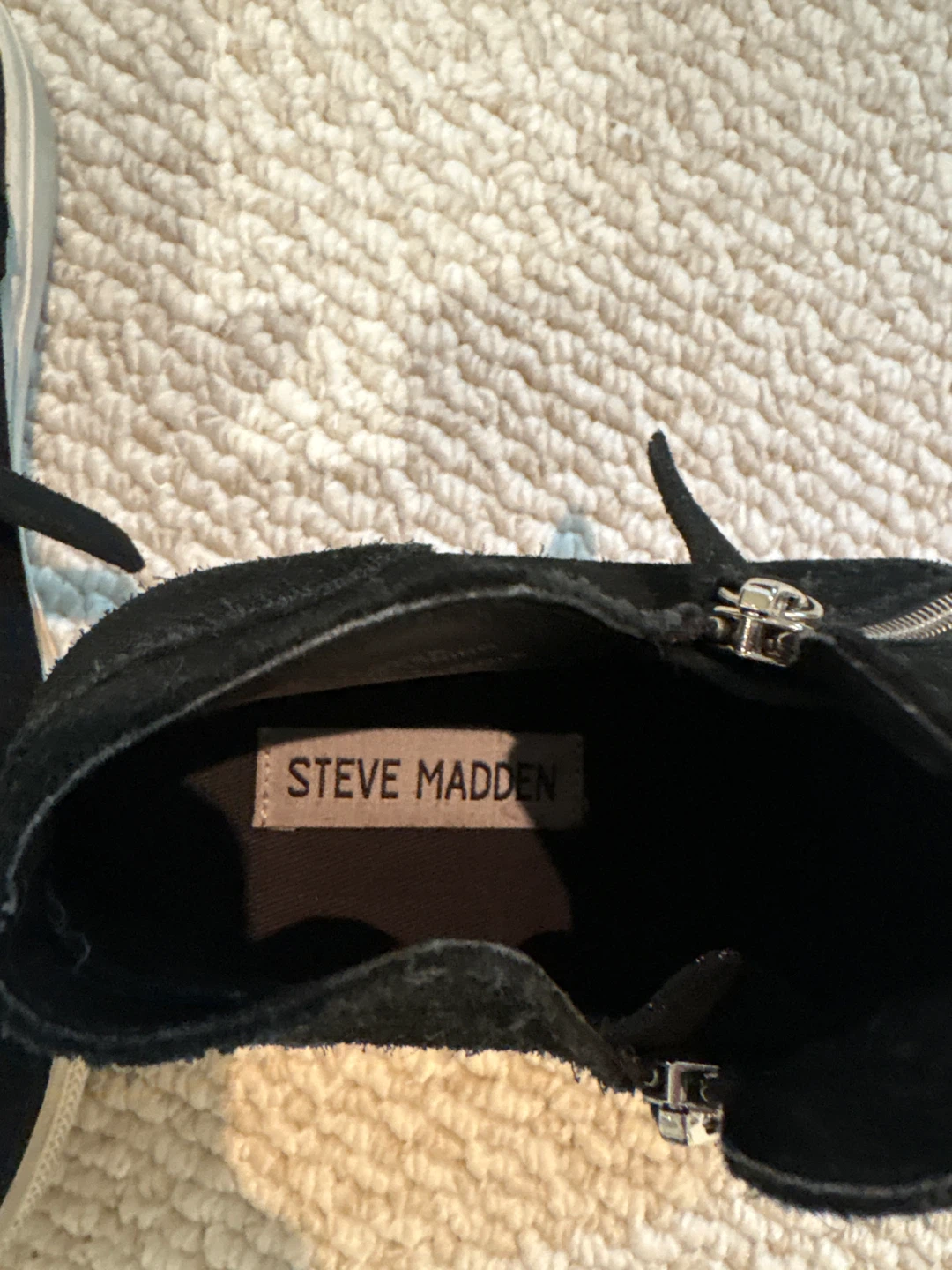 Steve Madden Black Suede High-Top Sneakers - photo 2