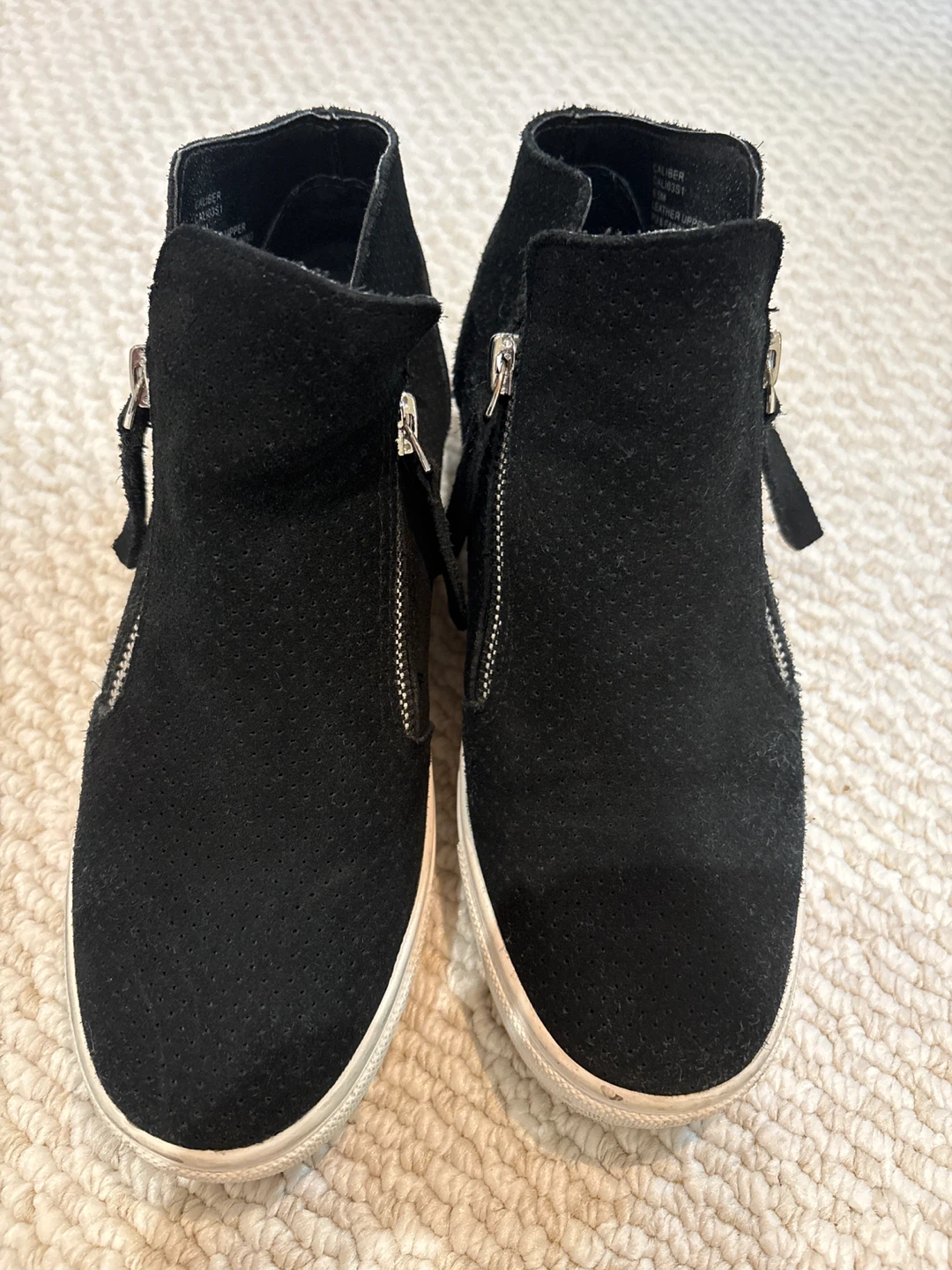 Steve Madden Black Suede High-Top Sneakers