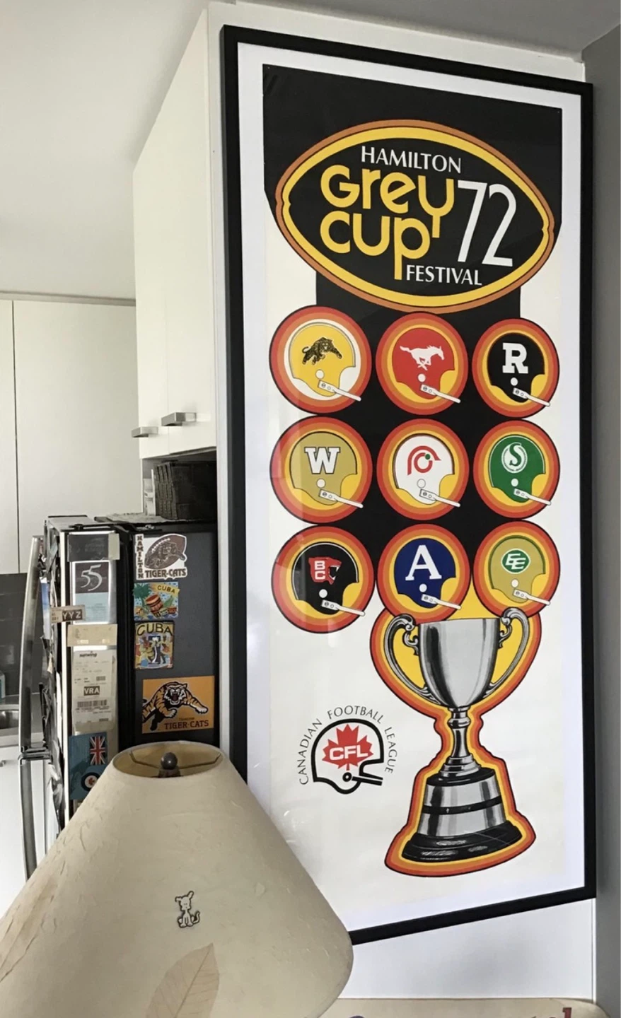 Hamilton 1972 Grey Cup Festival CFL Football ORIGINAL poster - photo 2
