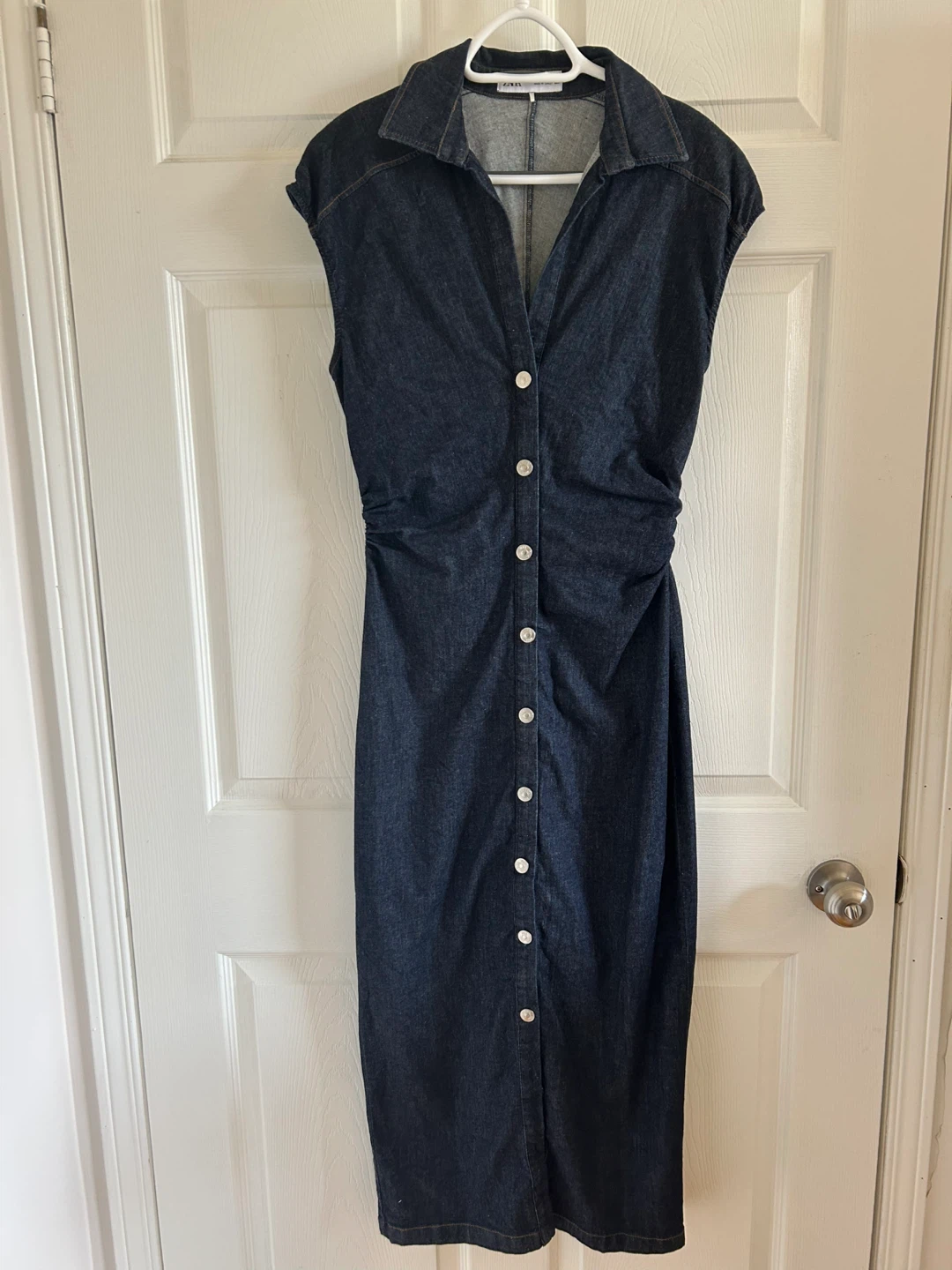 ZARA Denim Shirtdress - Size Medium - photo 2