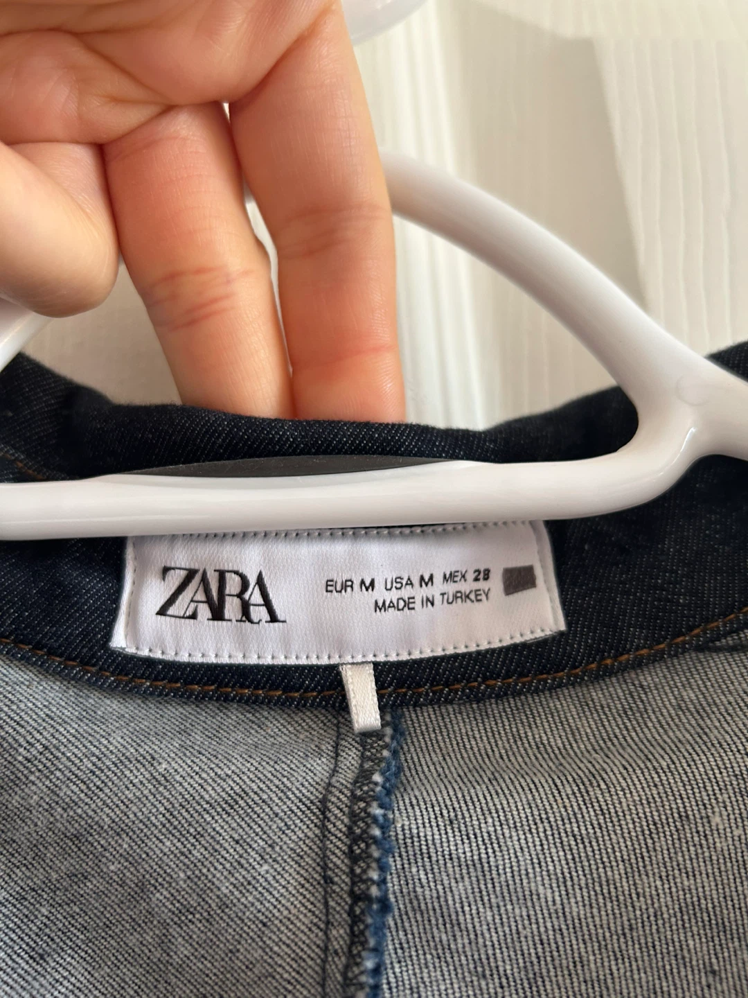 ZARA Denim Shirtdress - Size Medium - photo 4