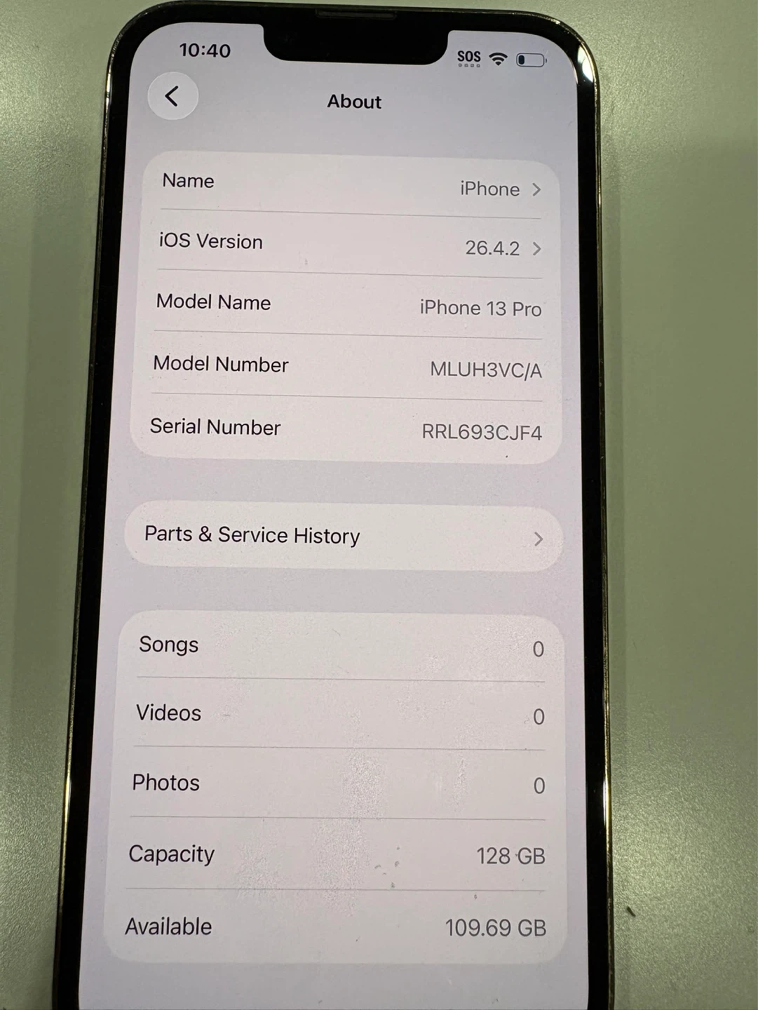 iPhone 13 Pro 128GB - Gold - Unlocked - $310 (Great Condition) - photo 4