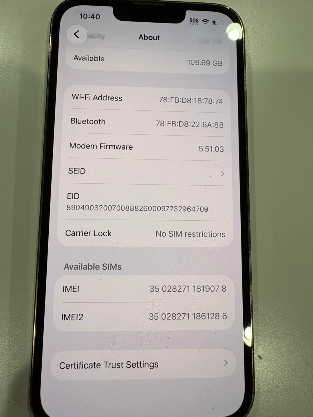 iPhone 13 Pro 128GB - Gold - Unlocked - $310 (Great Condition) - photo 5