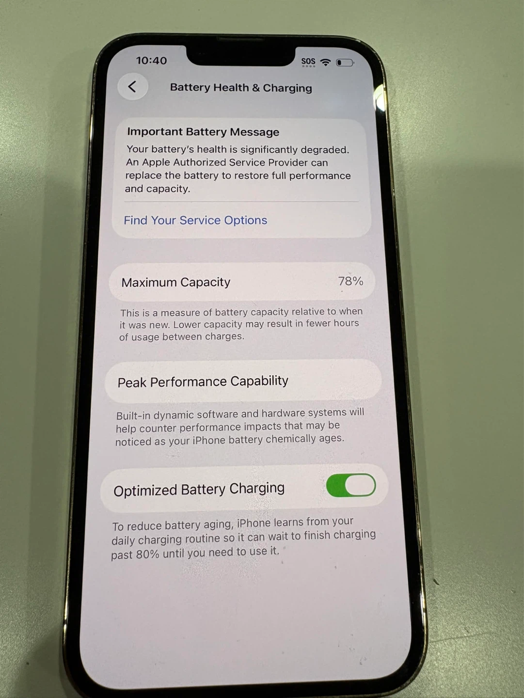 iPhone 13 Pro 128GB - Gold - Unlocked - $310 (Great Condition) - photo 3