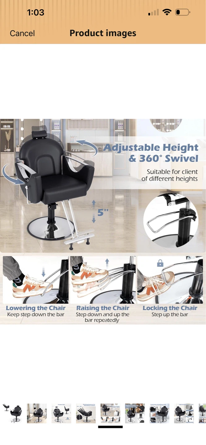 New High Quality Barber Chair - photo 3