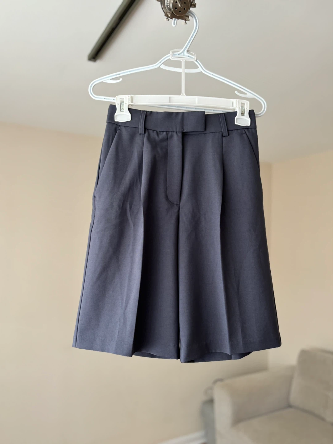 Women's Grey Bermuda Shorts