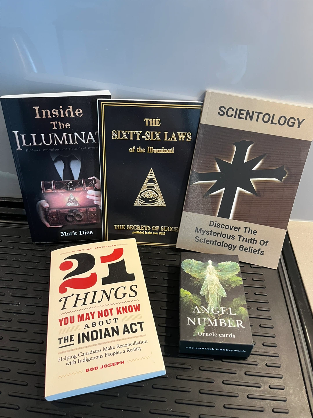 Collection of Books and Oracle Cards