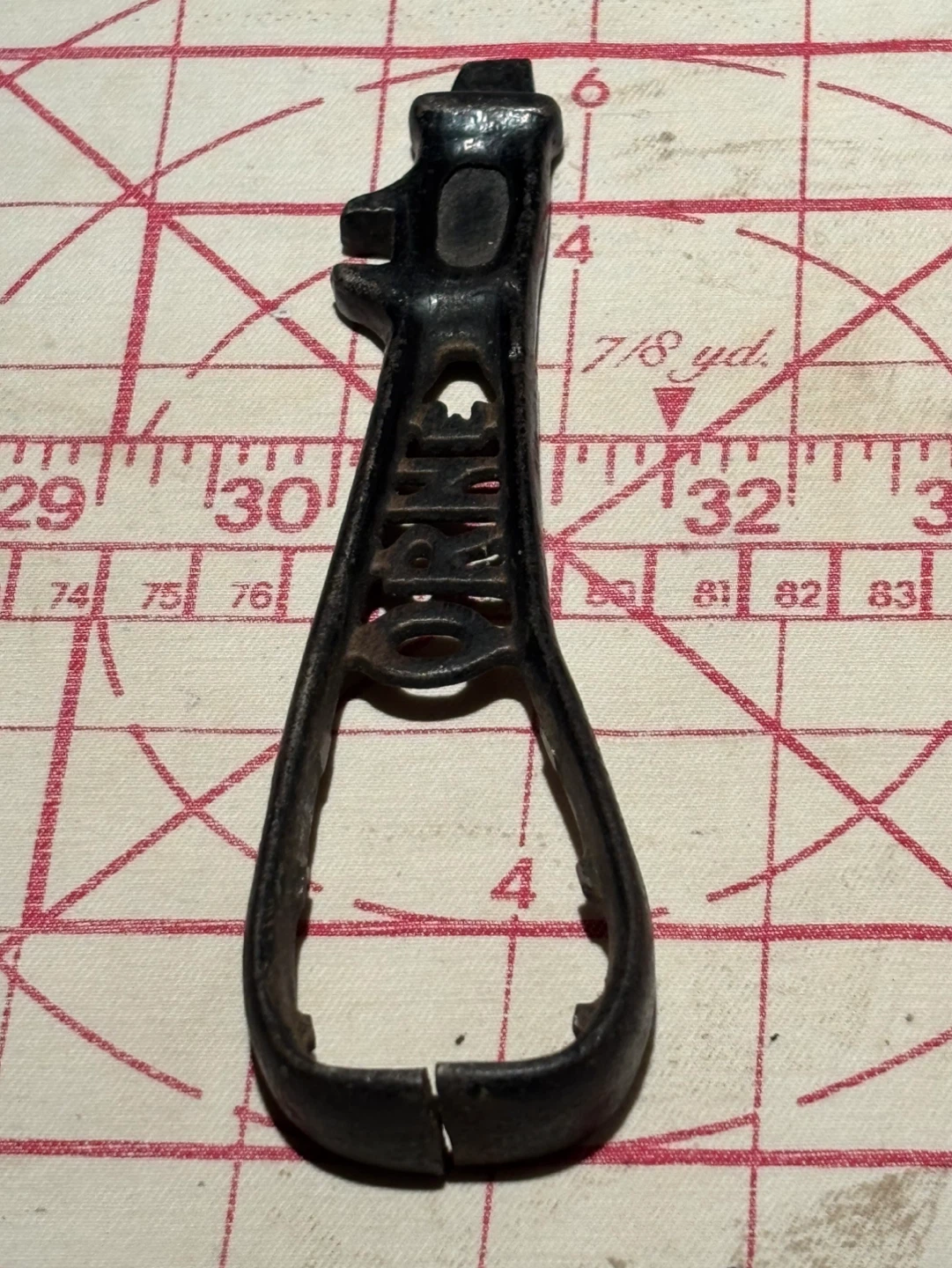 Antique “OSBORNE” Cut-Out Letteting Wrench Missing OSB Letters - photo 5