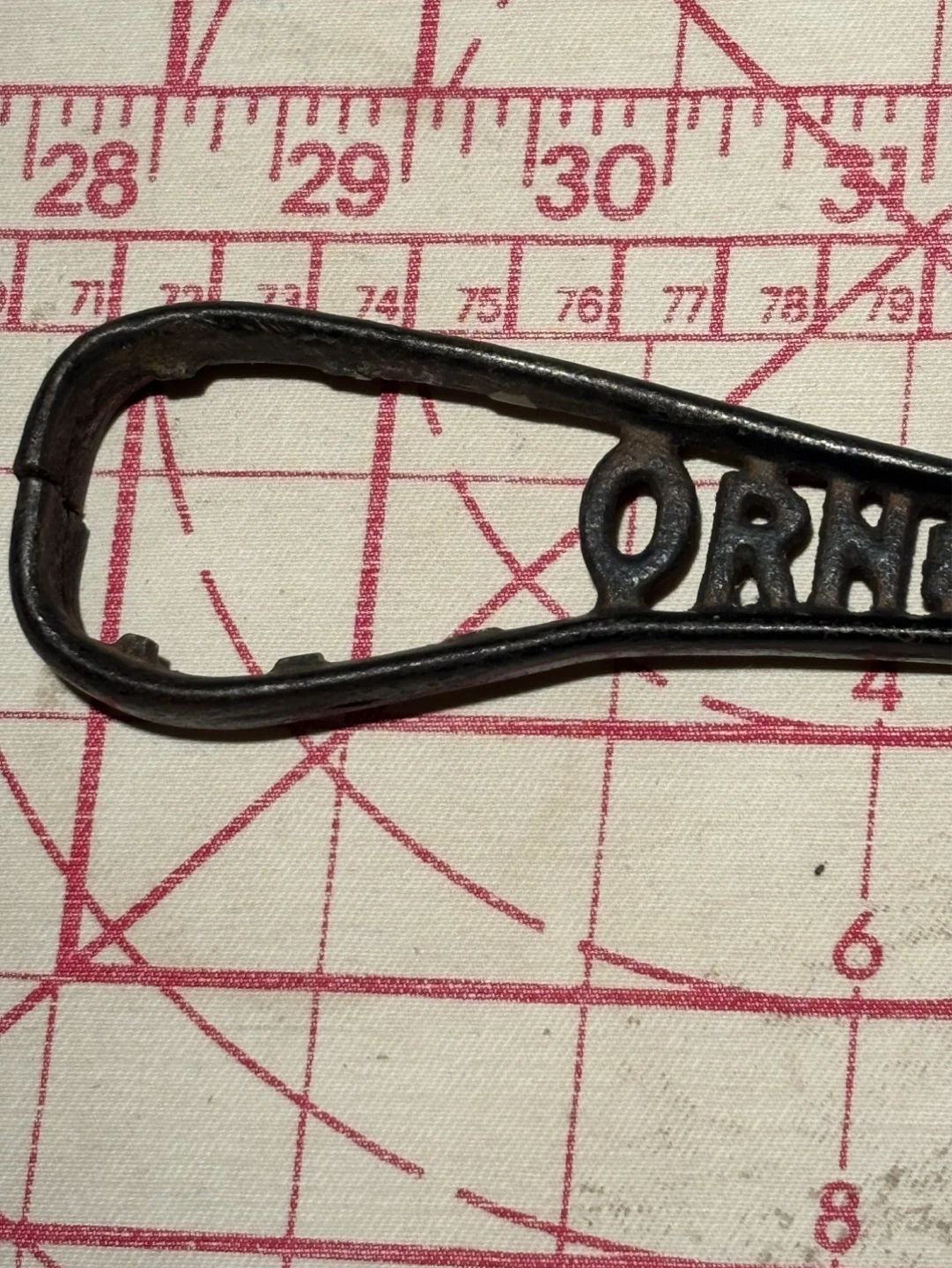 Antique “OSBORNE” Cut-Out Letteting Wrench Missing OSB Letters - photo 4