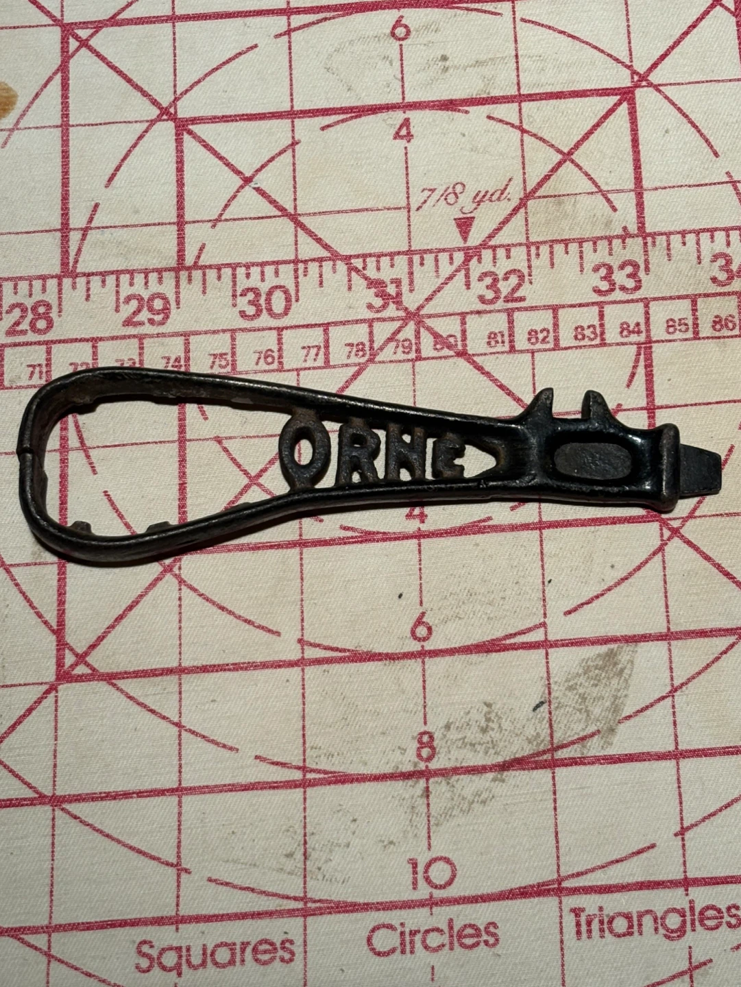 Antique “OSBORNE” Cut-Out Letteting Wrench Missing OSB Letters