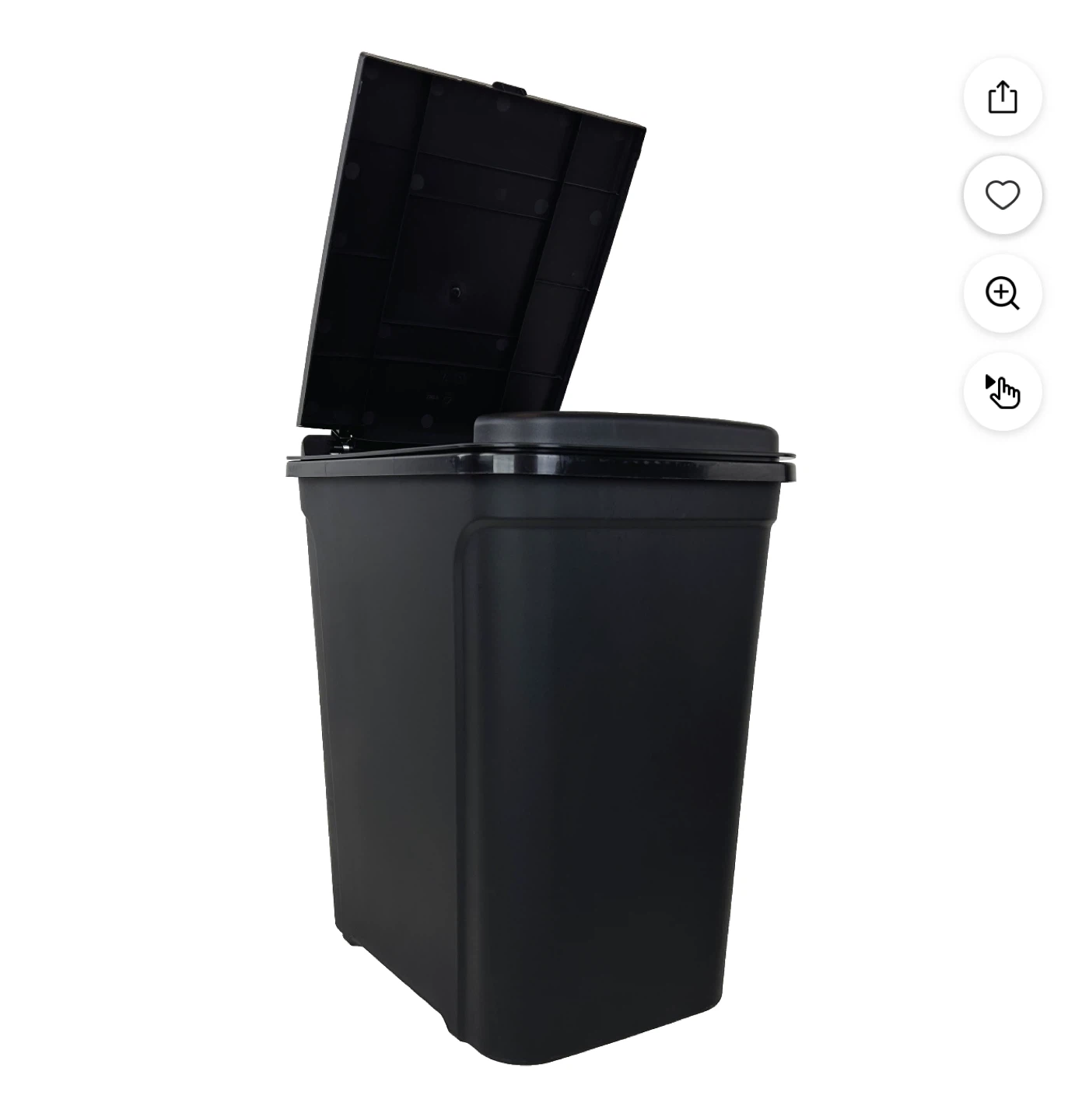 Mainstays 7.6 Gallon Black Kitchen Trash Can - photo 2