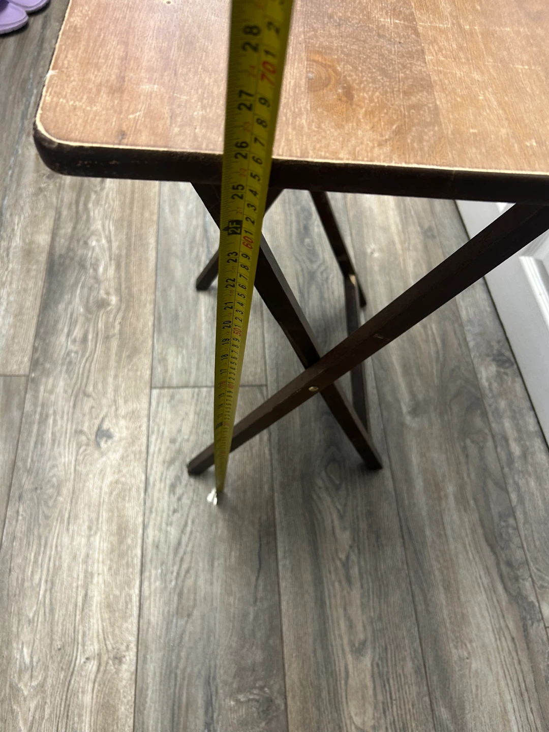 Vintage Wooden TV Tray Table - photo 3