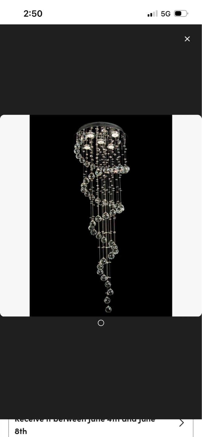 New Maxax 8 Light Crystal Chandelier - photo 2