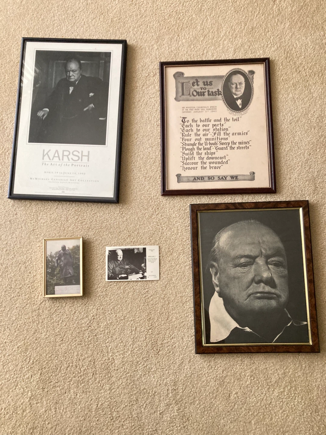 Winston Churchill books and memorabilia