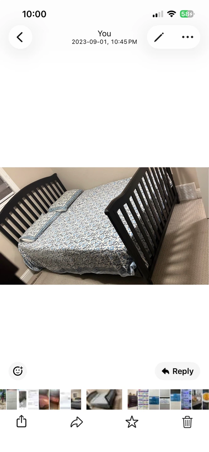 Full size  Bed with mattress