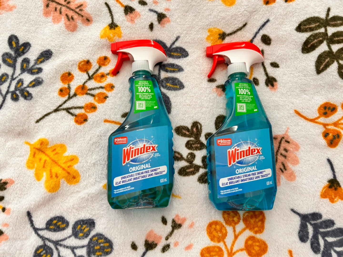 Windex Original Glass Cleaner - 2 x 630 mL Bottles